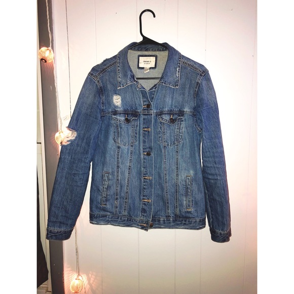 Forever 21 Jackets & Blazers - DISTRESSED JEAN JACKET